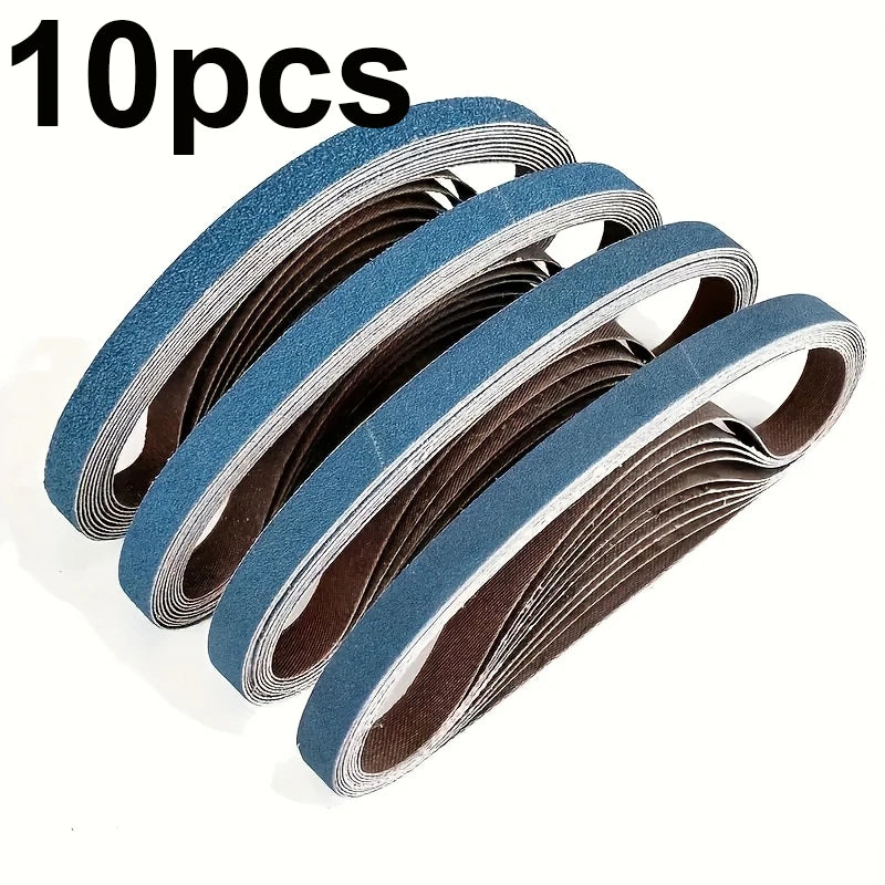 10 20Pieces 10x330mm Sanding Belts Fused Alumina Zirconia 3 8 x13