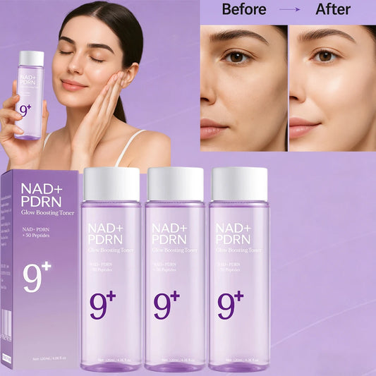 3PCS NAD+PDRN Glow Boosting Toner, Firming, Hydrating, Elasticity, Fade Fine Lines, Skincare Moisturizing Essence for Dry Skin Peaceful Pleasures Health and Wellness