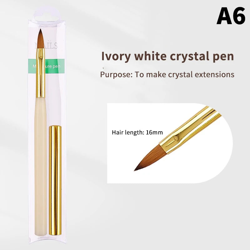 1 PCS Nail Brush For Manicure Art Brush Nail Salon Brush Gadgets Nail Supplies For Professionals Peaceful Pleasures Health and Wellness A6