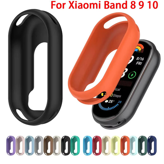 Silicone Case for Xiaomi Mi Band 8/9/10 NFC Shockproof Cover