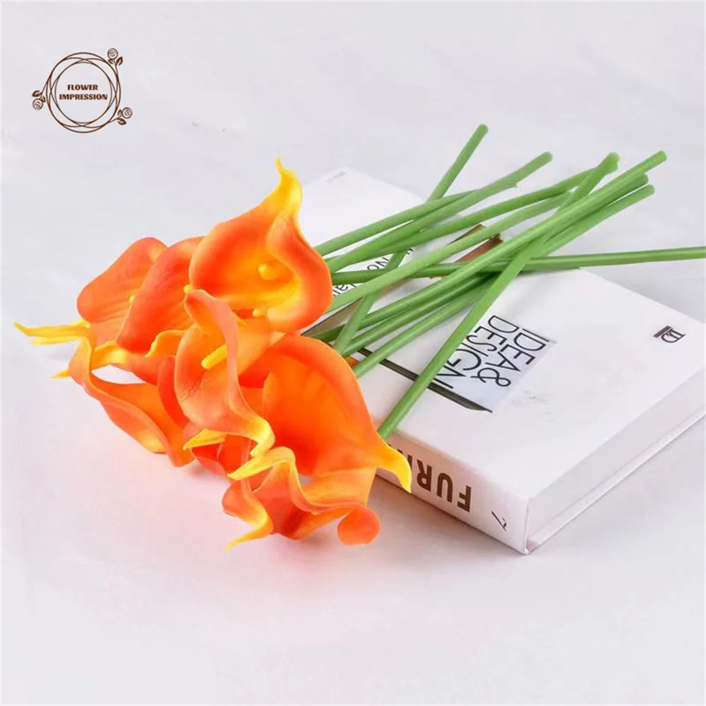 10pcs Artificial Calla Lily Flowers | Wedding & Home Décor
