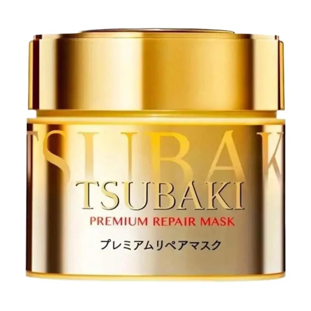 Japan TSUBAKI Premium Repair Mask - SPA Class Hair Care Experience, High Penetration Essence To Improve Frizz Repair Damage Care Peaceful Pleasures Health and Wellness GOLDEN
