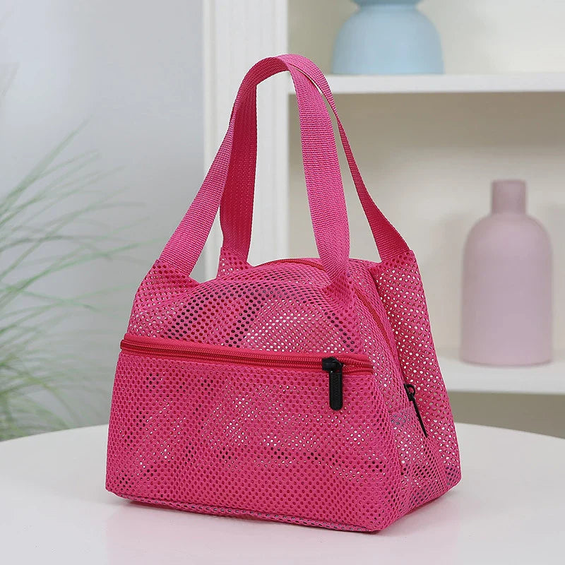 Large Mesh Tote Bag – Quick Dry Beach & Pool Organizer