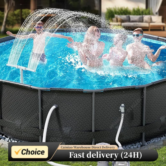 2Pcs Pool Fountain Adapter Set Non-Slip Ground Pool Fountain Adapters ABS Swimming Pools Equipment For SummerWave & Funsicle Peaceful Pleasures Health and Wellness