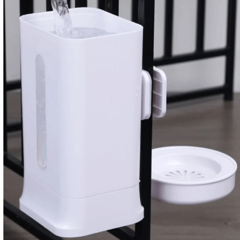 1.5L Cage-Hanging Dog Water Dispenser – Leak-Proof Auto Waterer