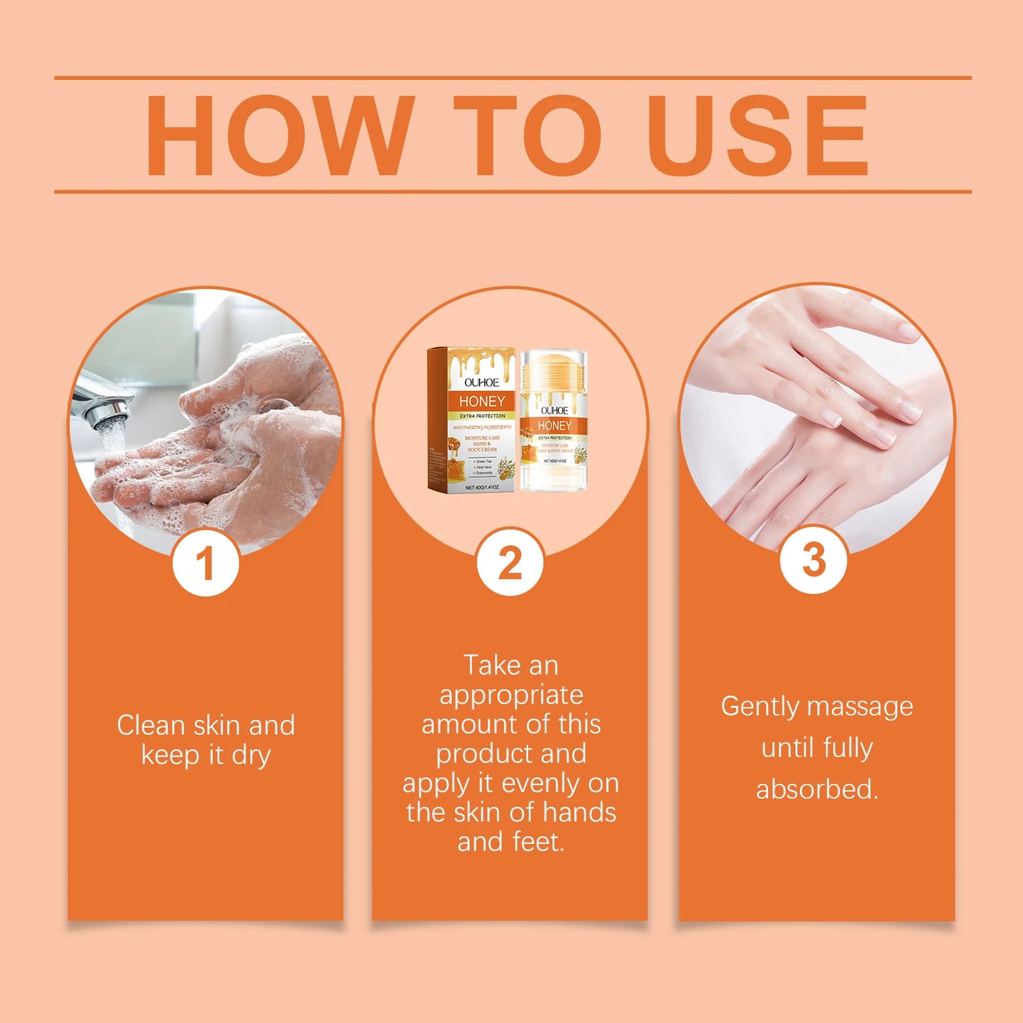Honey Foot & Hand Cream – Moisturizing Anti-Crack Heel Balm