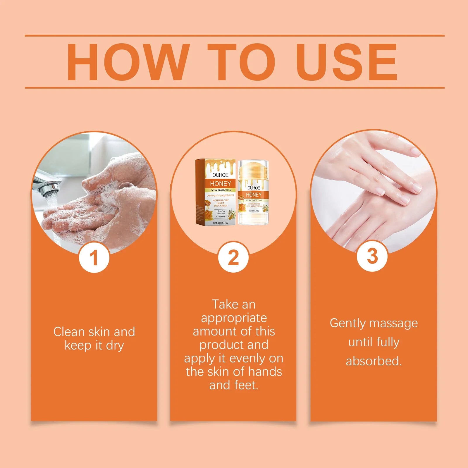 Honey Foot & Hand Cream – Anti-Crack Moisturizing Repair Balm Foot & Hand Cream Oasis Select