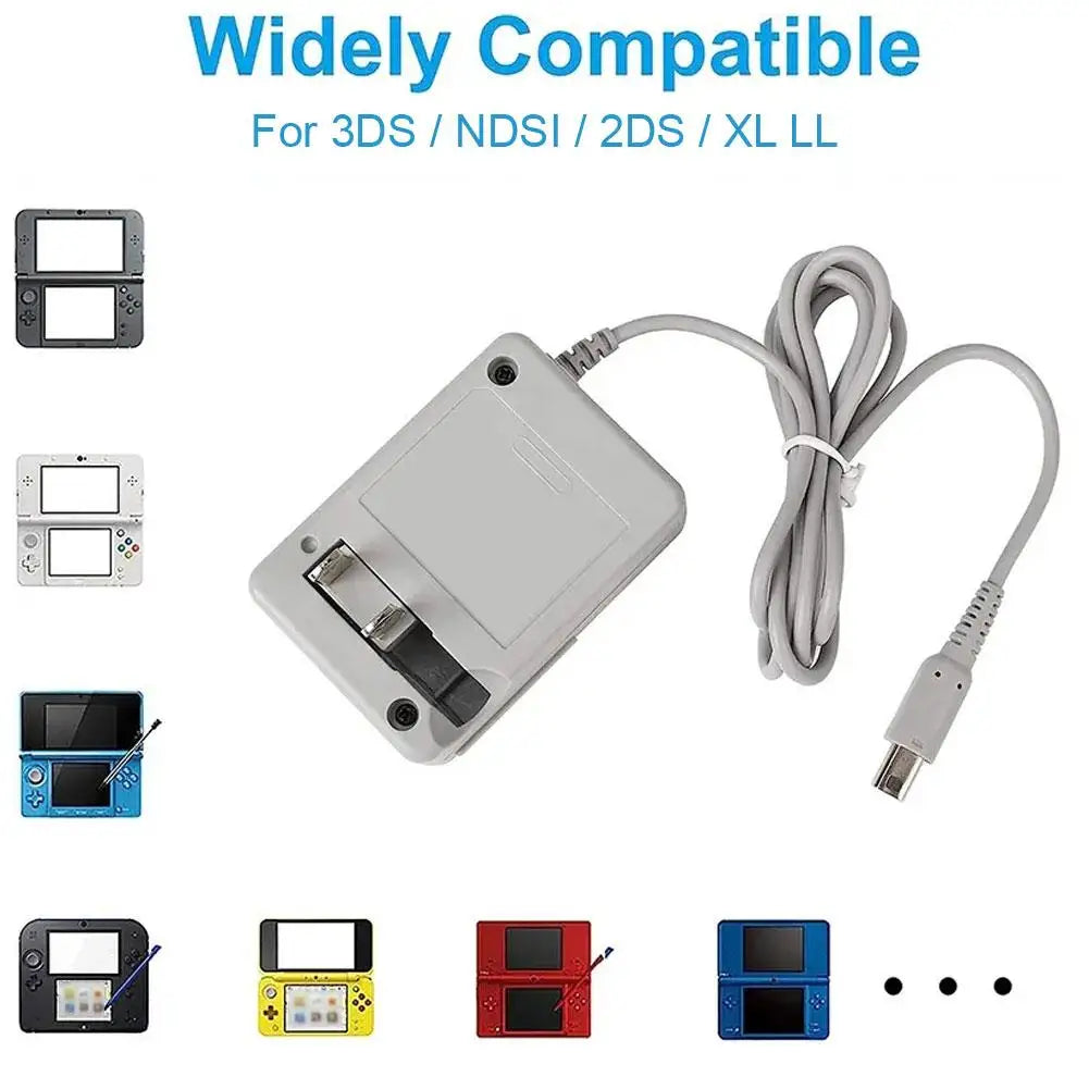 Nintendo 3DS / 2DS / DSi AC Wall Charger Adapter (US Plug) Peaceful Pleasures Health and Wellness White
