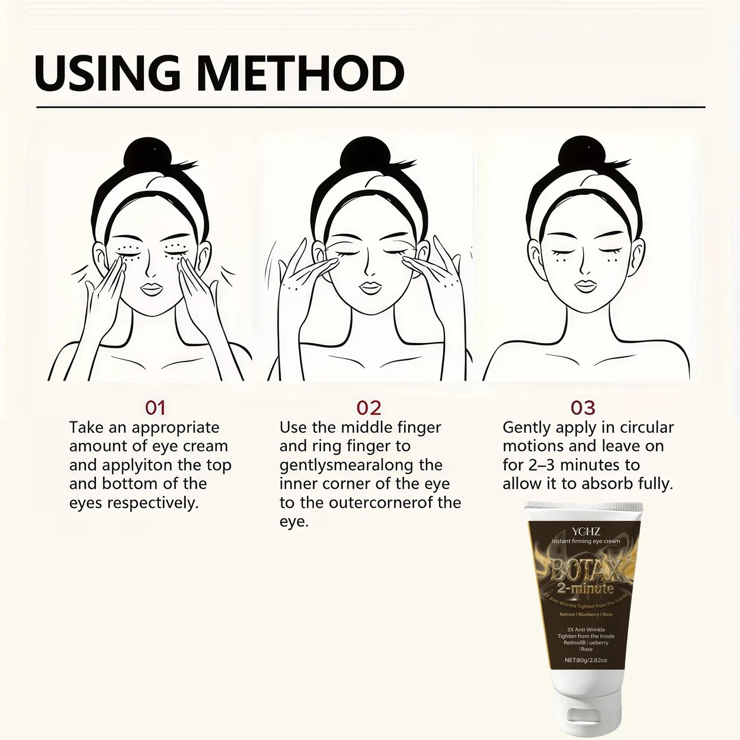 YCHZ Collagen Eye Cream – Firming, Brightening & Anti-Aging 80g