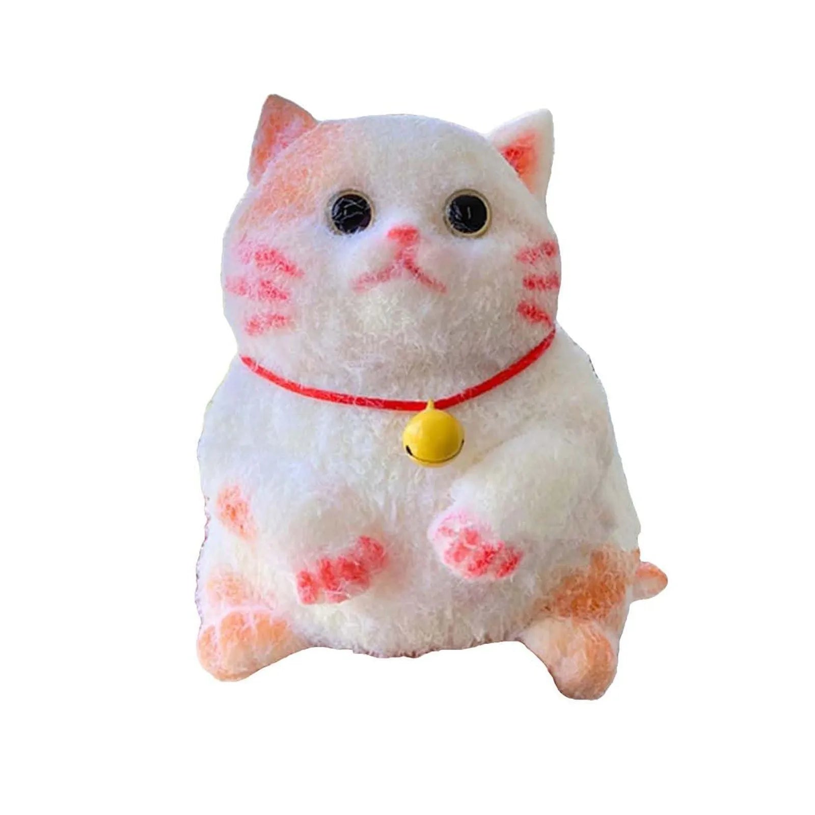 Taba Cute Chubby Cat Orange Cat Plush Soft Sticky Girl Kids Birthday Gift Fidget Toy Pet Ornaments Gifts Peaceful Pleasures Health and Wellness