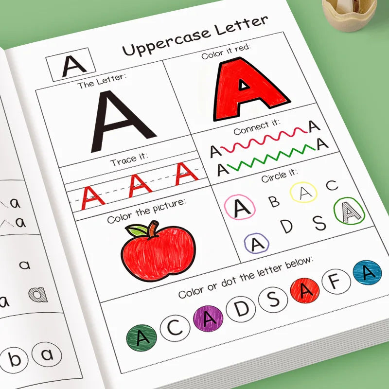 Preschool Alphabet Tracing Workbook My First Letter Learning Book