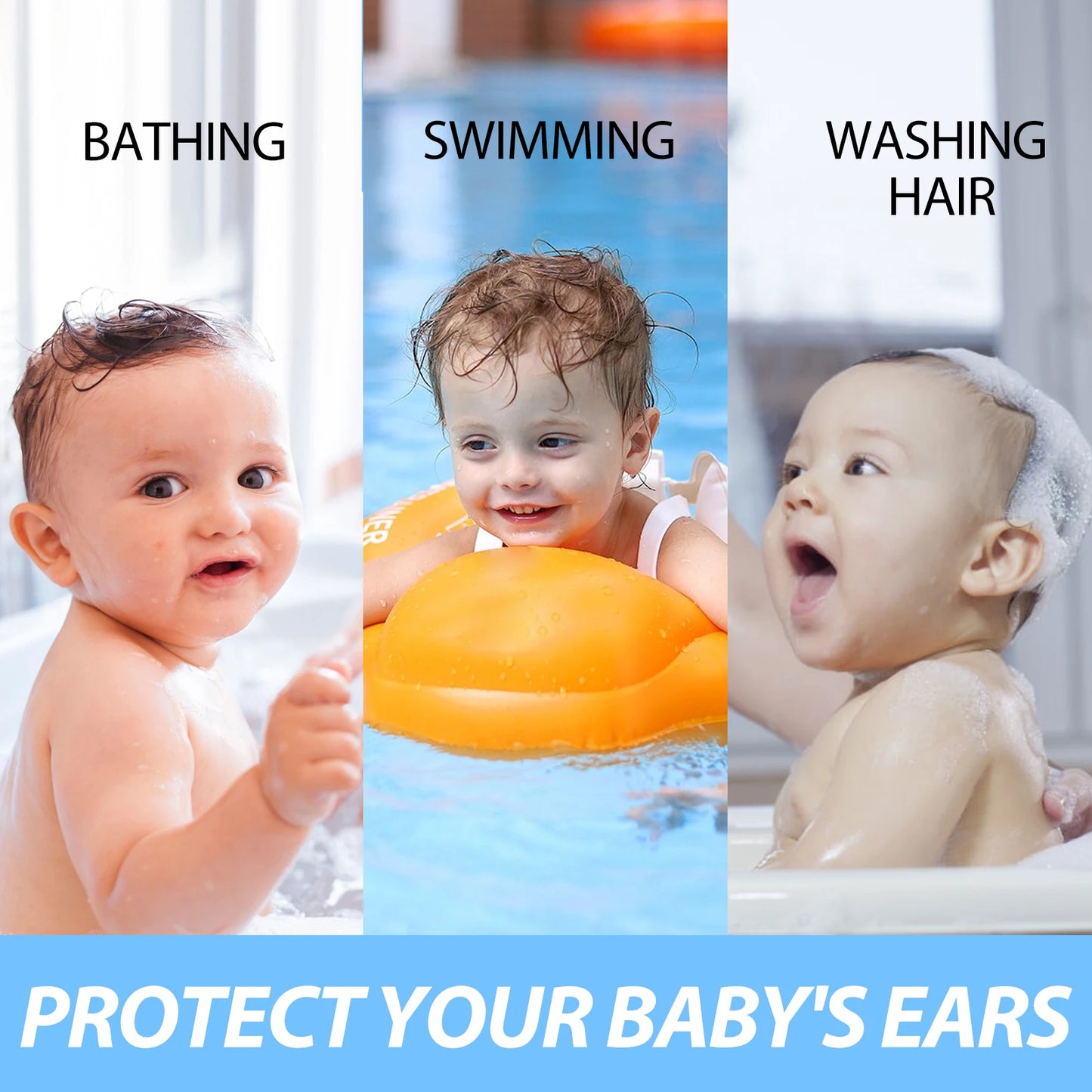 Baby Waterproof Ear Protection Stickers – Bath & Swim
