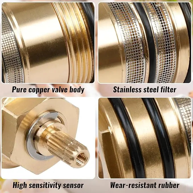 Brass Thermostatic Shower Cartridge | Mixer Valve Replacement