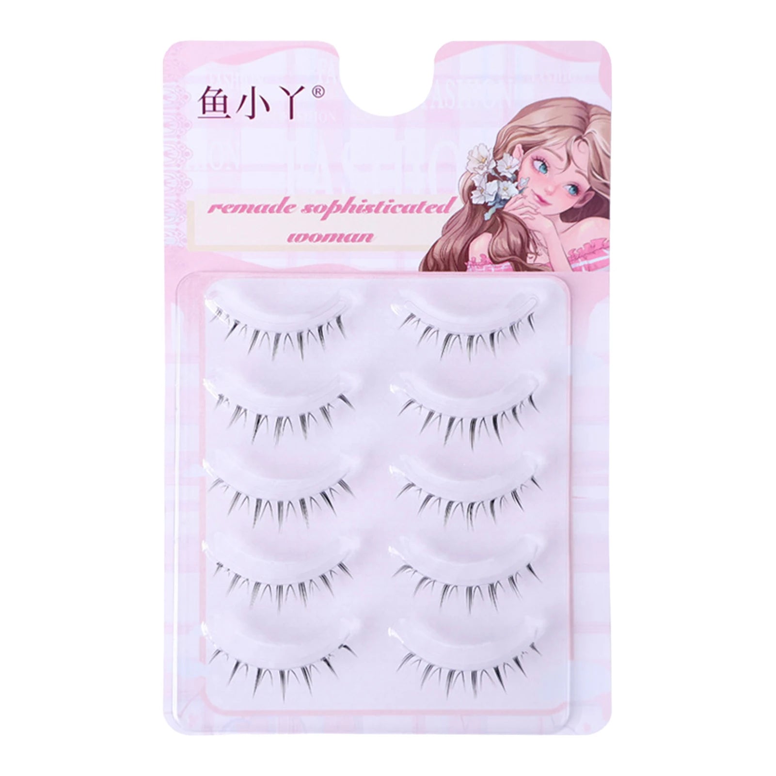 Manga Little Devil False Eyelashes 5 Pairs 4-6mm Mixed Lengths Natural Korean Lower Eyelash For Beauty Eye Cosplay Diy Makeup Peaceful Pleasures Health and Wellness A