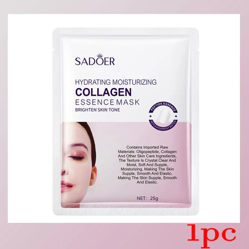 SADOER Collagen Facial Mask – Hydrate, Firm & Brighten Skin
