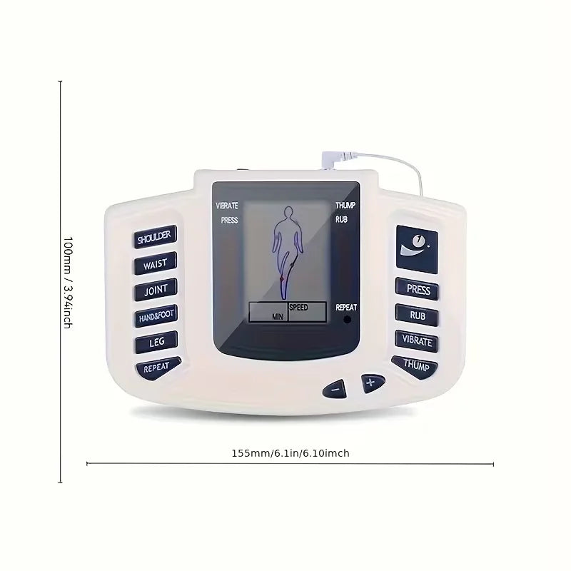 3-in-1 / Unit & Massager Device with Portable Muscle Stimulator Suitable for Back, Full Body, USB/Battery-Powered, Multi-Intensi Peaceful Pleasures Health and Wellness
