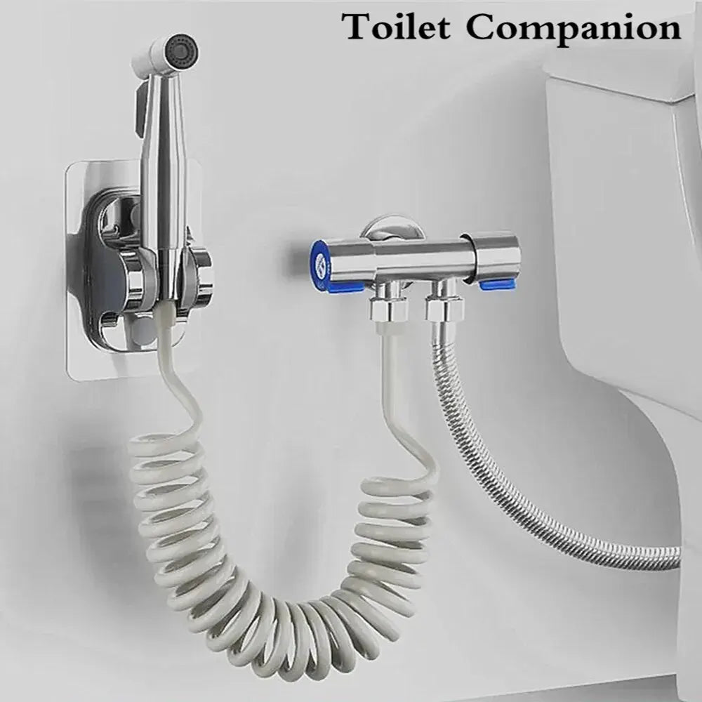 Handheld Bidet Sprayer Set – Stainless Steel Self-Cleaning