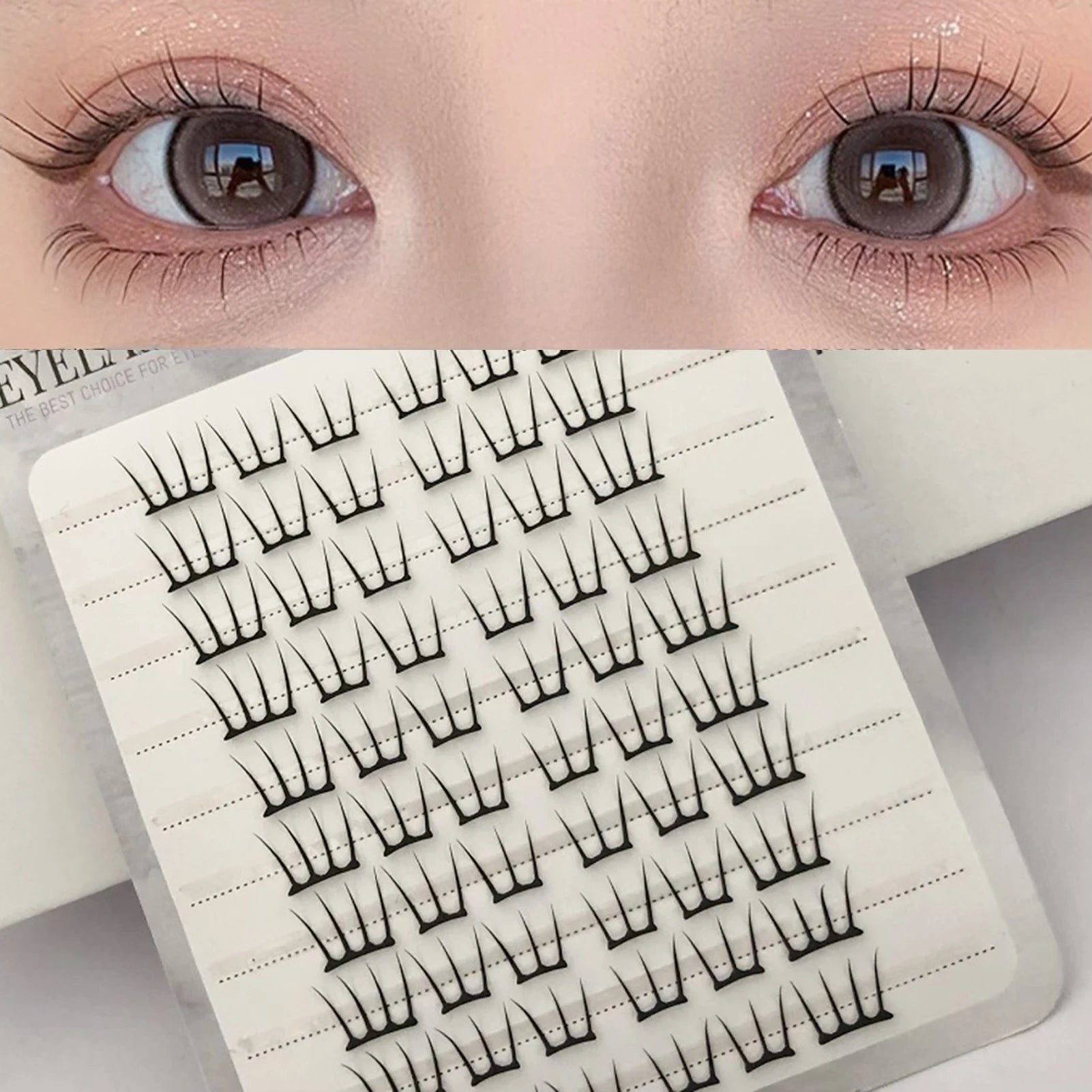 Korean Style False Eyelashes 3D DIY Wispy Fluffy Lash Extension Daily Natural Fake Eyelash Clusters For Girls Perfect Eye Makeup Peaceful Pleasures Health and Wellness 10 rows