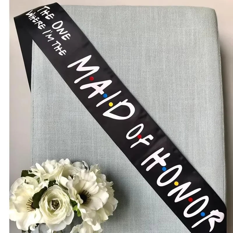 I Do Crew Bridal Sash | Bachelorette Bridesmaid Gift Bridal Party Sash Peaceful Pleasures Health and Wellness maid of honor