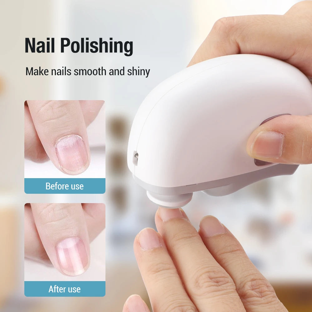 Electric Nail Clipper Automatic Grinding & Polishing with Light Nail Cutter Manicure for Baby Adult Rechargeable Nail Trimmer Peaceful Pleasures Health and Wellness