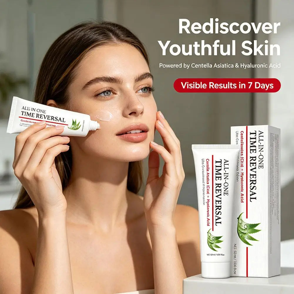 All iN One Time Reversal Centella Hyaluronic Acid Deep Moisturizing Hydrating Skin Rejuvenation Care Day and Night Use 50ml Peaceful Pleasures Health and Wellness