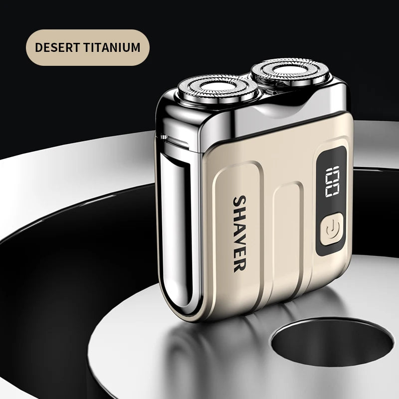 XMSJ Mini Rotary Electric Shaver | Dual Blade Rechargeable Trimmer