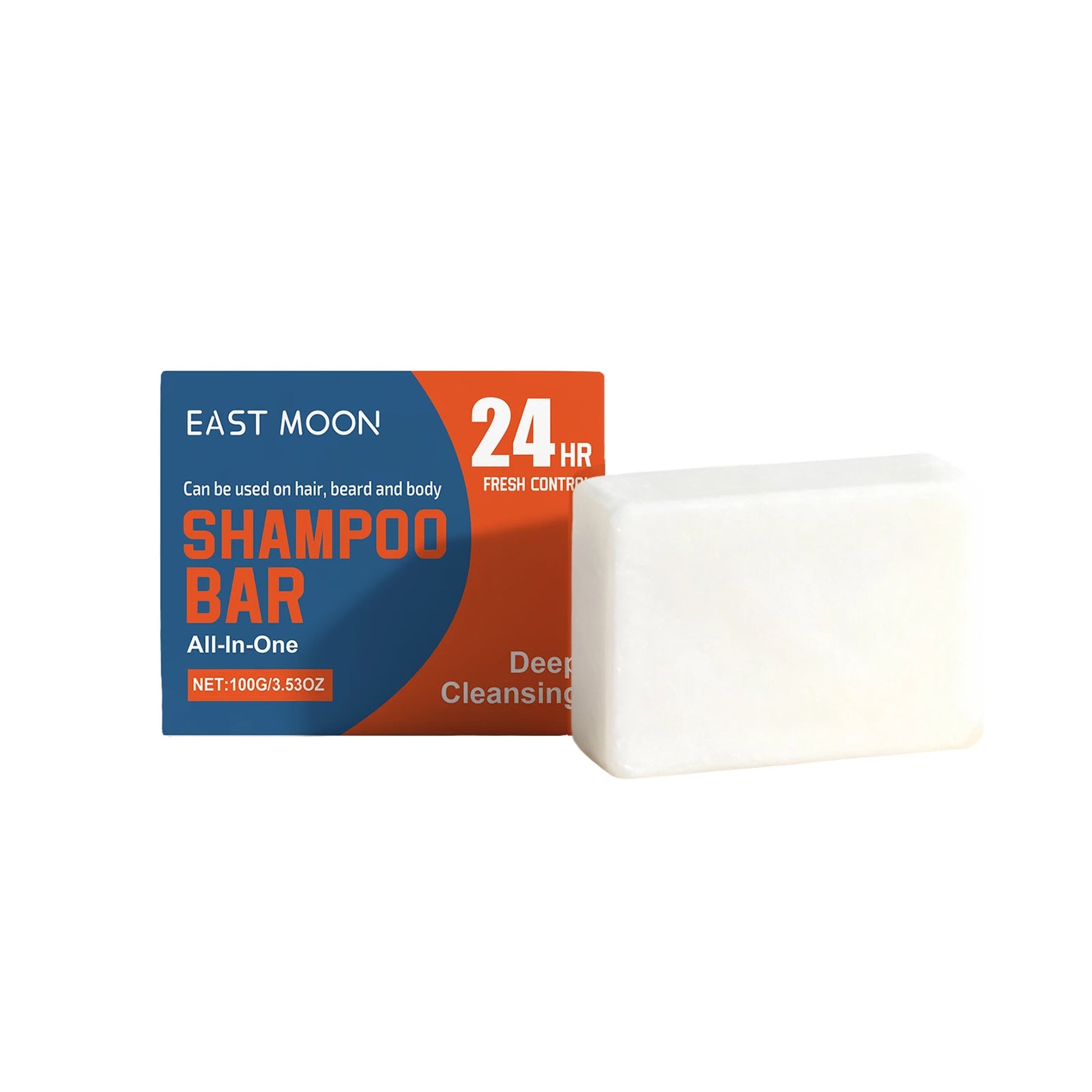 East Moon Men's 3-in-1 Cleansing Bar – Hair, Beard & Body