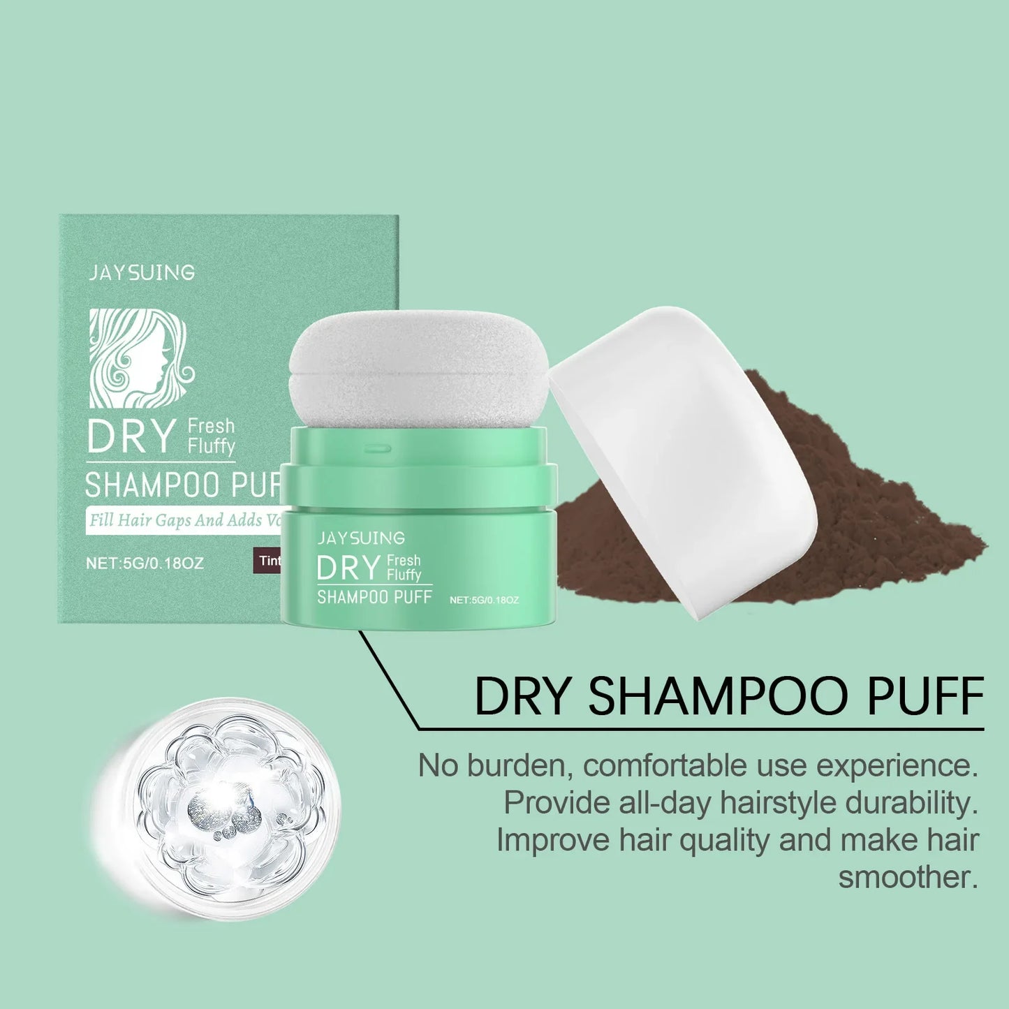 Matte Dry Shampoo Powder – Oil Control, Root Lift & Volume
