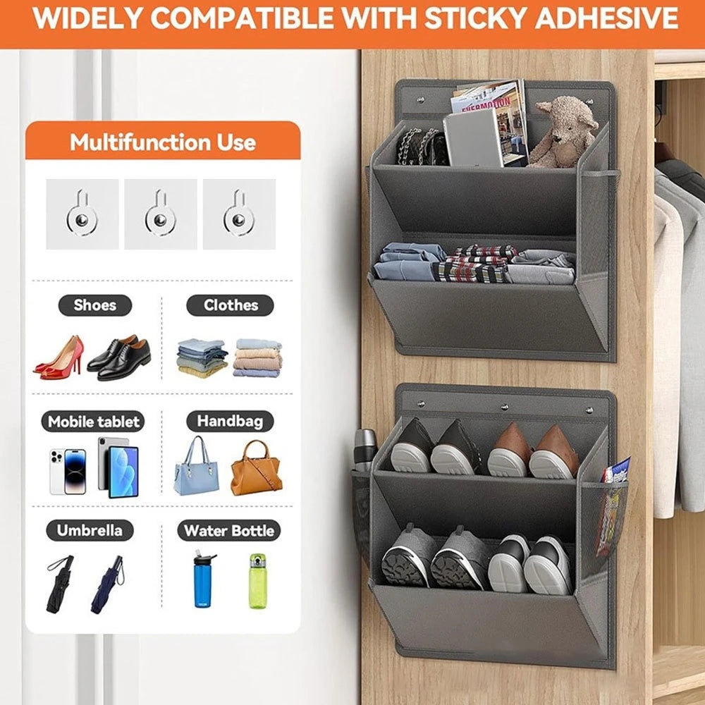Over-the-Door Shoe Organizer | Large Pocket Hanging Shoe Rack