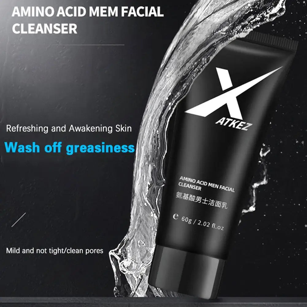 Amino Acid Face Wash for Men 60g – Gentle Foaming Cleanser for Oily Skin Peaceful Pleasures Health and Wellness
