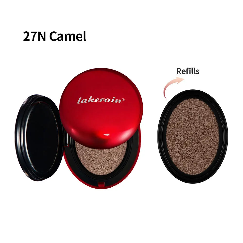 Sunscreen Cushion Foundation Fit Cushion Foundation Full Coverage Waterproof Long-lasting Concealer Long-lasting Korean Makeup Peaceful Pleasures Health and Wellness
