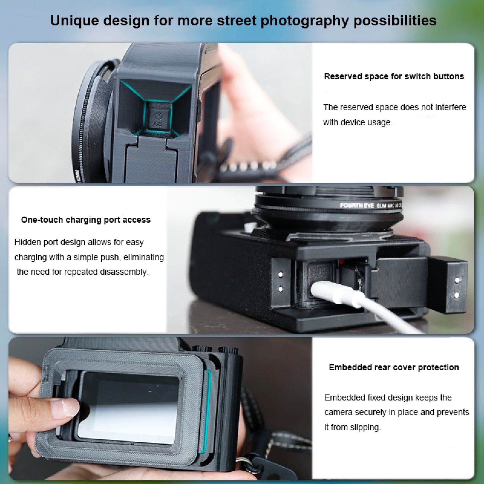 3D Printing Street Grip Vlog Holder Combo Camera Grip Holder For Dji Action5 Pro/4/3 Camera Grip And Camera Accessories Peaceful Pleasures Health and Wellness
