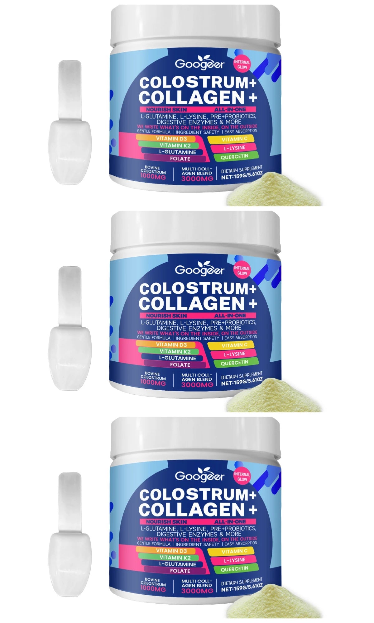 Googeer Colostrum Collagen Powder with Probiotics & Enzymes