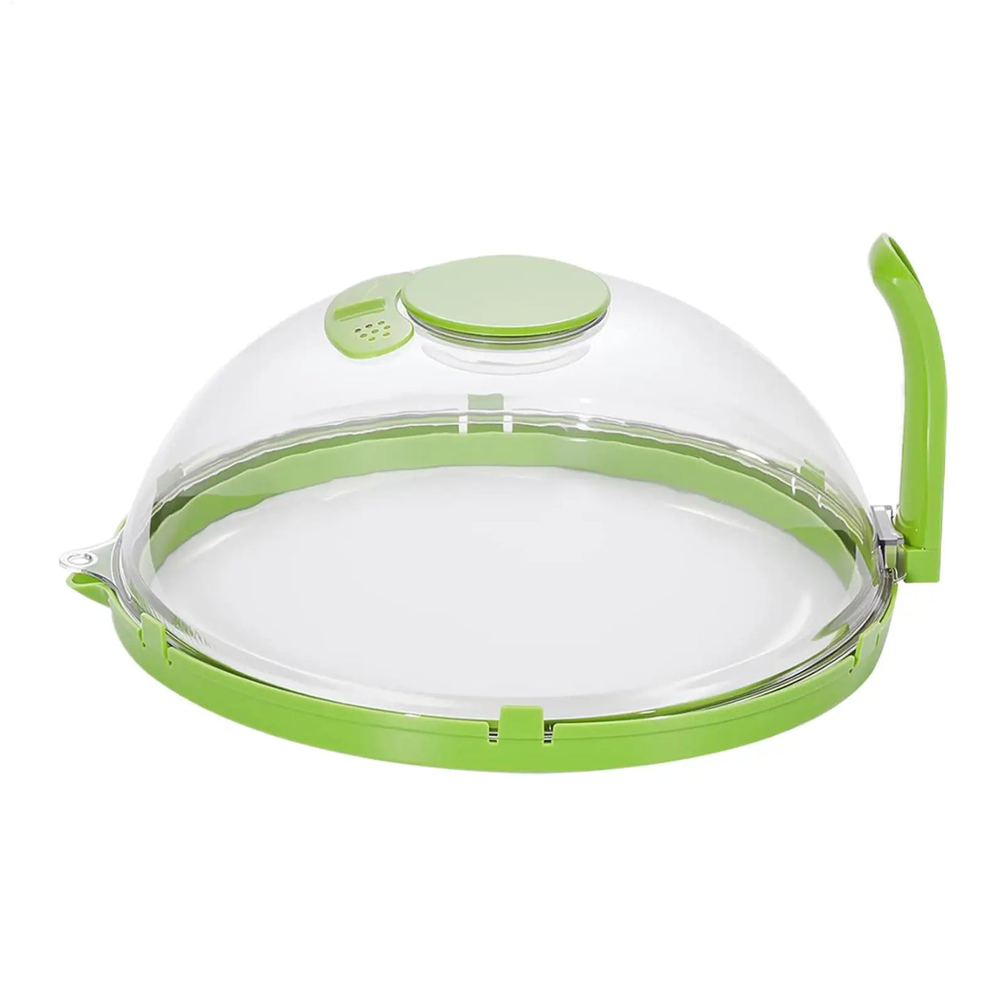 Clear Microwave Splatter Cover with Steam Vent & Handle