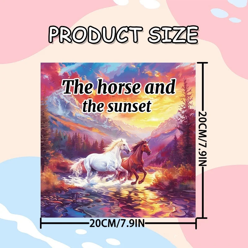 Bview Art Magical World Horses Coloring Book Graffiti Painting