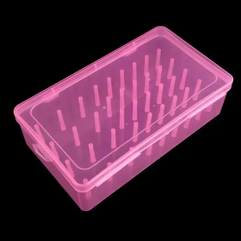 42 Axis Transparent Needle And Thread Box Household Multi-Functional Storage Set - Sorting Thread Box with Clear View Peaceful Pleasures Health and Wellness pink