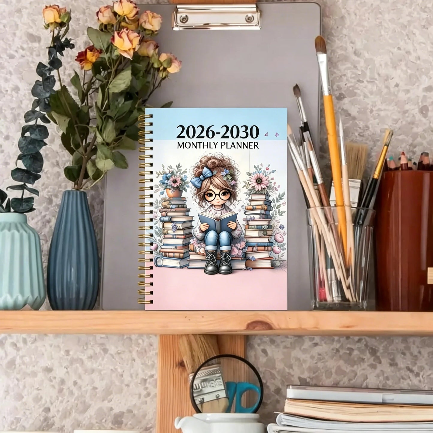 2026-2030 Monthly Planner 5-Year Academic Diary Spiral Bound Book