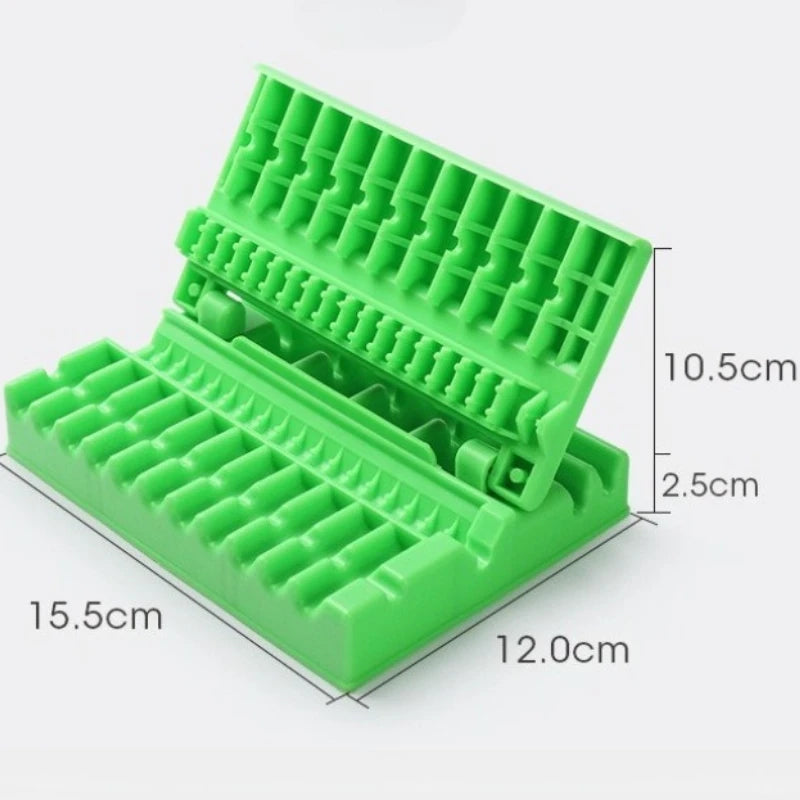Reusable Single Row Kebab Maker BBQ Meat Skewer Machine Kebab Press Maker Plastic BBQ Skewer Maker Kebab Preparation BBQ Tool Peaceful Pleasures Health and Wellness Green