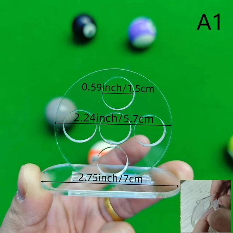 5-Hole Pool Cue Stroke Trainer | Billiard Accuracy Exercise Device