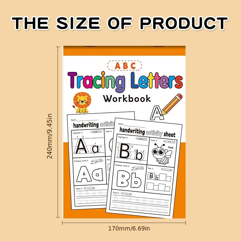 32-Page English Alphabet Practice Book Specifically Designed Children