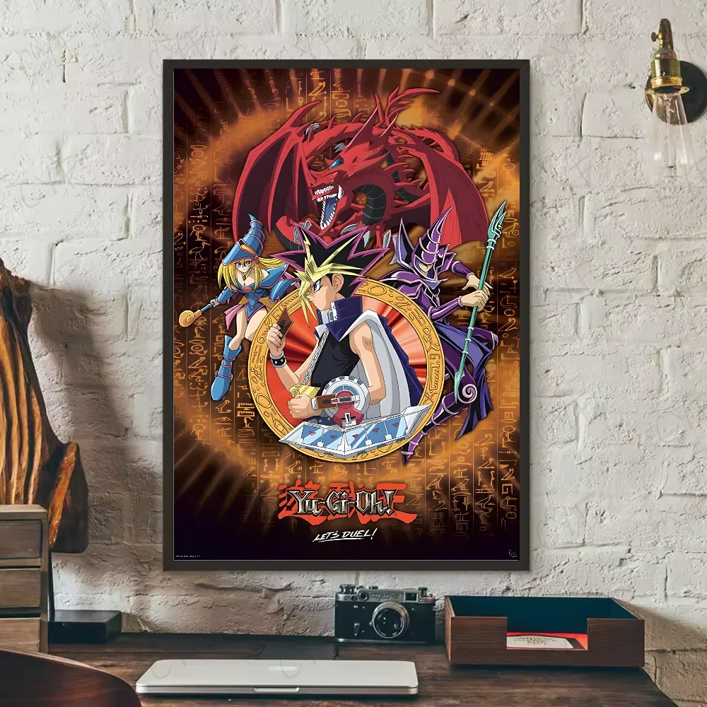 Yu-Gi-Oh! Classic Anime Poster HD Waterproof PVC Wall Art Anime Wall Poster Peaceful Pleasures Health and Wellness