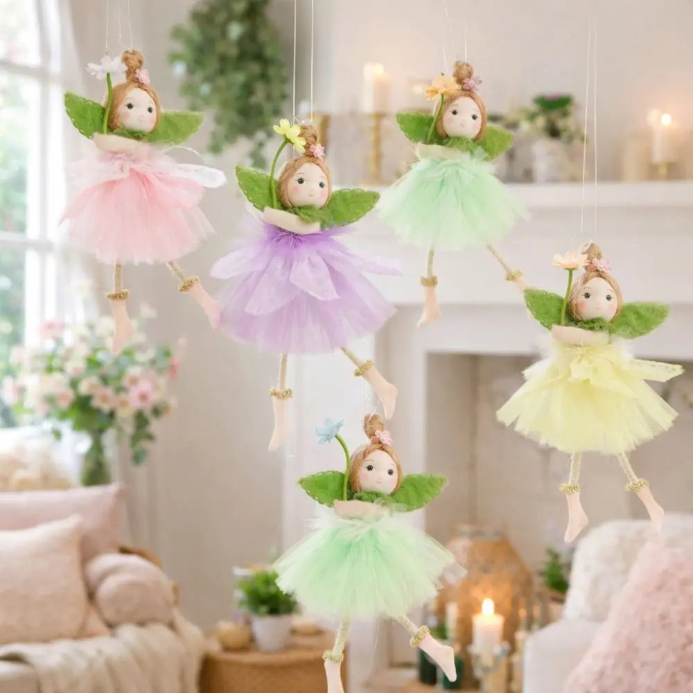 Flower Fairy Ornament Pendant – Handmade Spring Easter Decor