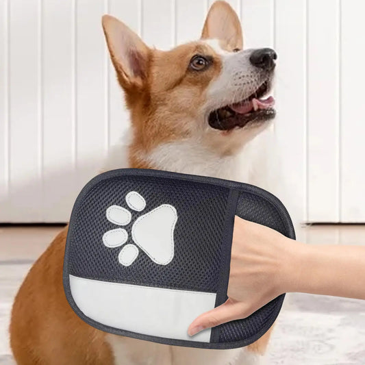 Electrostatic Pet Hair Removal Gloves | Dog & Cat Grooming Mitt Pet Hair Remover Glove Peaceful Pleasures Health and Wellness