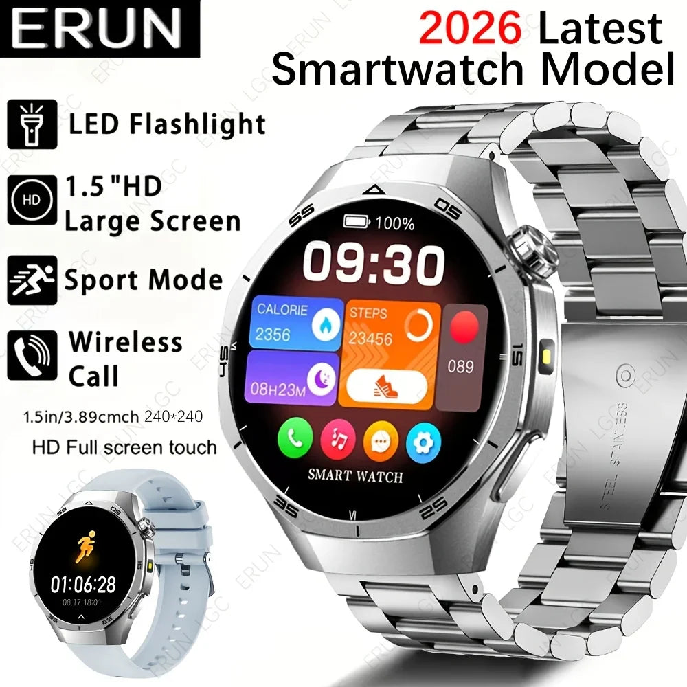 ERUN Smart Watch – Calls, Sports Modes & Remote Camera Control