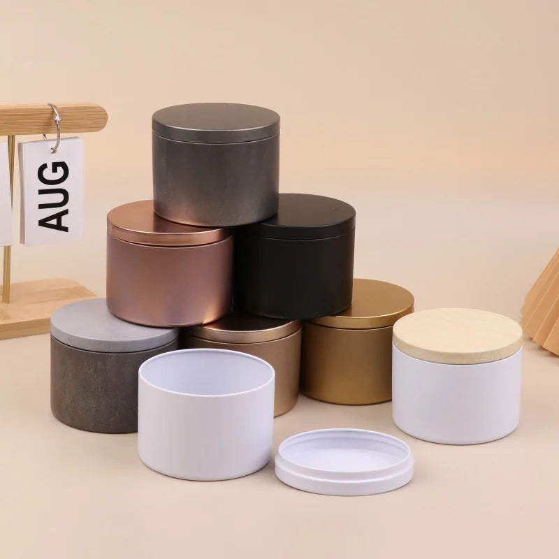 8oz Tinplate Candle Tins with Lids | Candle Making & Storage