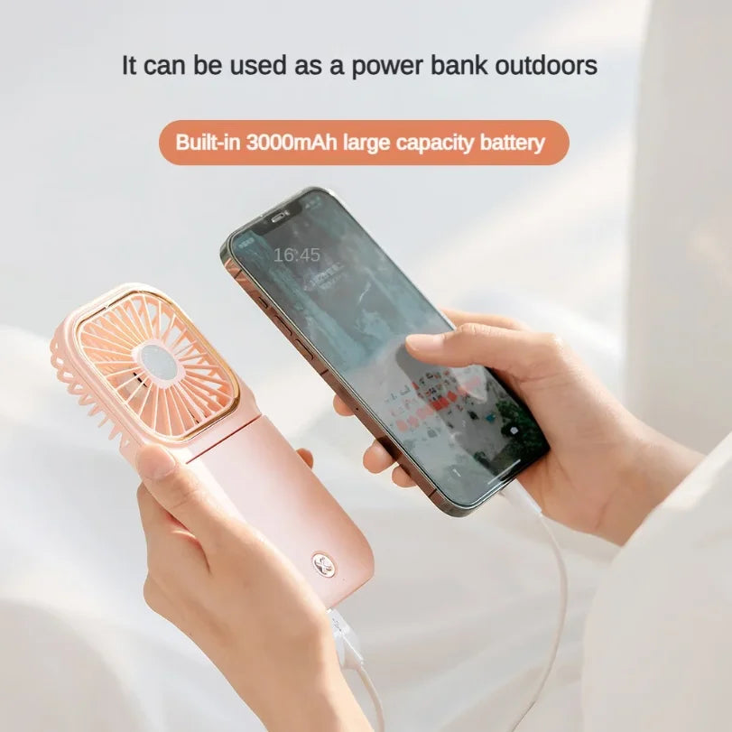 Portable Neck Fan Foldable USB Handheld Mini Fan | 3000mAh