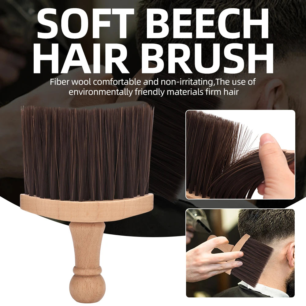 NEW Broken Hair Brush Long Handle Neck Face Clean Soft Hairbrush Professional Hair Sweep Brush Salon Clean Shredded Hair Tools Peaceful Pleasures Health and Wellness