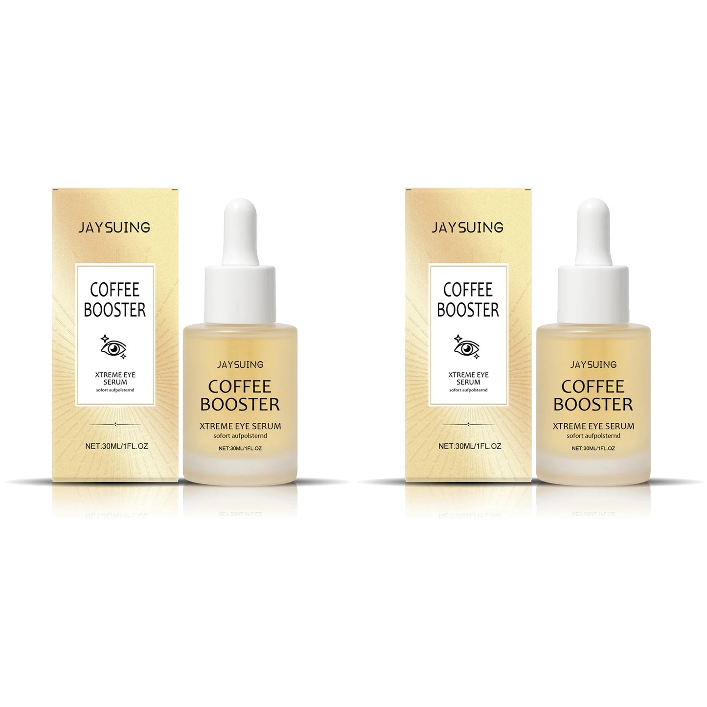 Jaysuing Caffeine Eye Serum Anti Wrinkle Firming Skin Remove Dark Circles Brighten Eyes Ageless Instantly Moisturize Nourish Eye Peaceful Pleasures Health and Wellness 2pcs