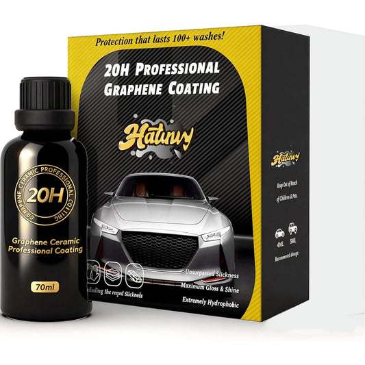 20H Graphene Ceramic Coating for Cars 70ml Professional Ceramic Coating High Gloss Finish Hydrophobic Scratch Protection Peaceful Pleasures Health and Wellness 70ml set