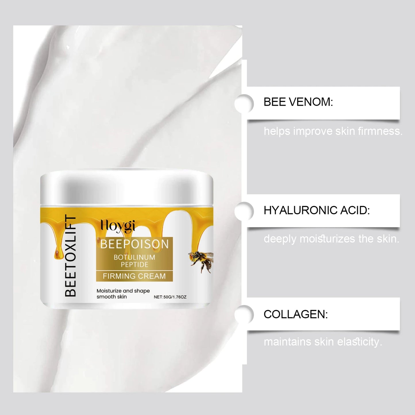 Hoygi Bee Venom Cream – Anti-Wrinkle Firming Face Moisturizer